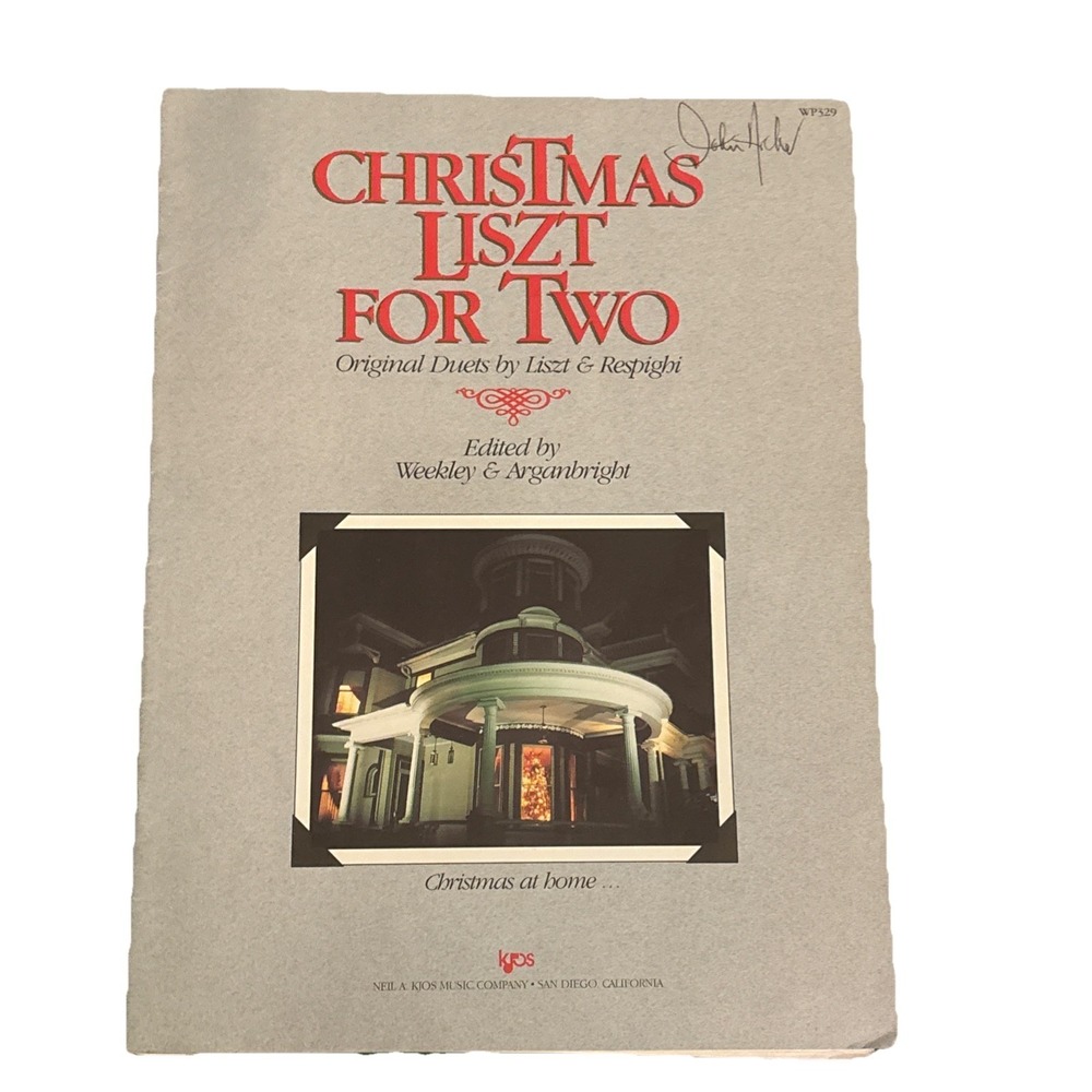 WP329 - CHRISTMAS LISZT FOR TWO - PIANO DUETS By Franz Liszt Excellent Condition